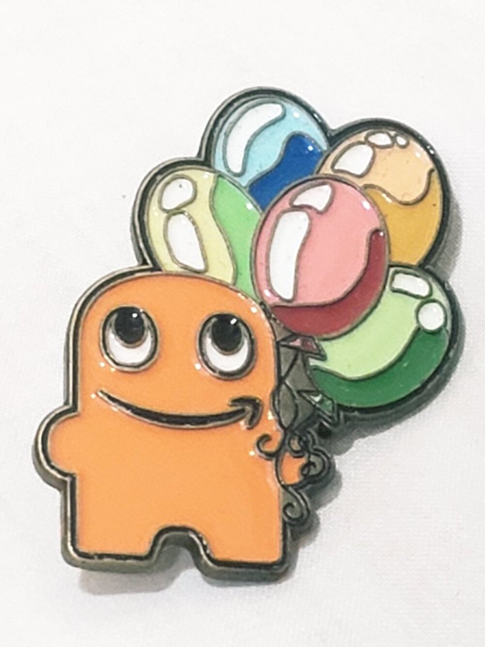 Amazon Orange Peccy Colorful Balloons Lapel Pin 1.5" Metal